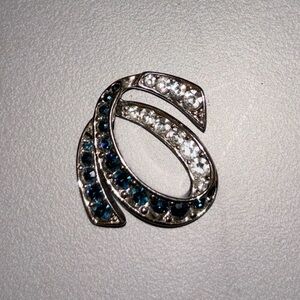 Gallery Original Simulated Sapphires & Diamanté Pendant for Neckla…